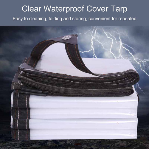 Lona De Cubierta Impermeable Transparente Con Lazos Elástico