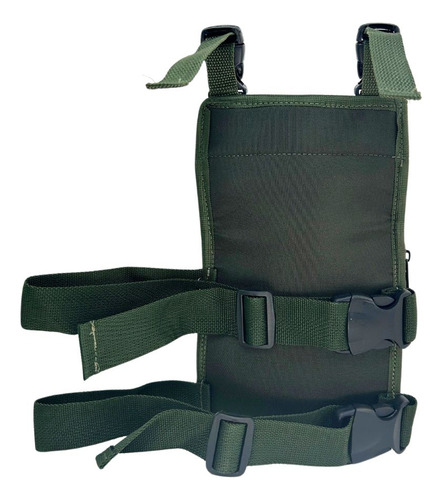 Bornal Tático Pochete De Perna Swat + Cinto De Guarnição Na Cor Verde