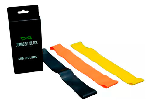 Kit 3 Mini Band Faixa Elástica 3 Intensidades