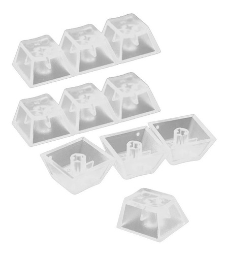  Keycaps De Teclado Mecánico Abs Transparente, 10 Uds