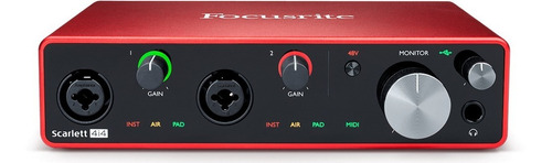 Imagem 3 de 5 de Interface De Áudio Scarlett 4i4 Geração 3 - Focusrite - Nf