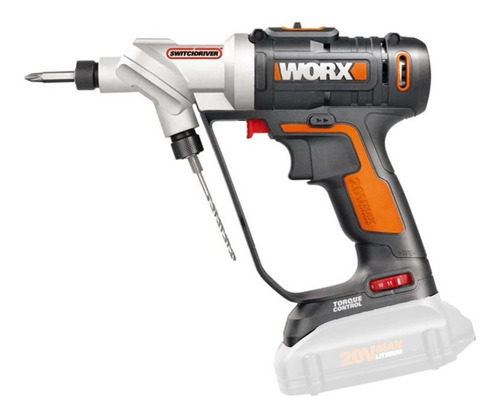 Parafusadeira Furadeira 1/4 Cabeçote Duplo 20v Wx176.9 Worx