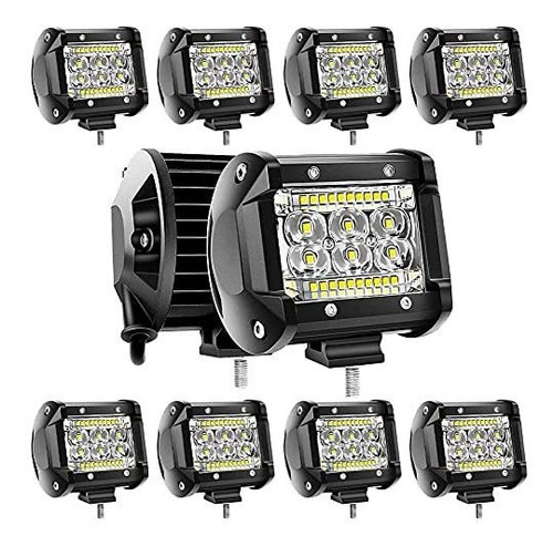 Imagen 1 de 1 de San Young 78 W Led Pods Barra De Luz 10 Unids 4 Pulgadas Led