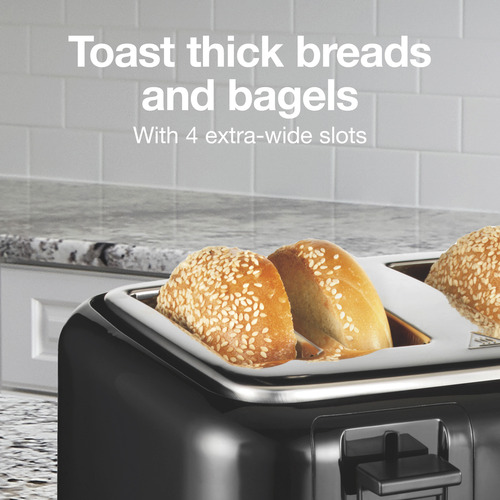Tostador 4 Panes Bagels Hamilton Proctor Silex 24215g 7 Temp