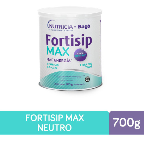 Fortisip Max Neutro Sin Sabor Suplemento Nutricion X 700 G.