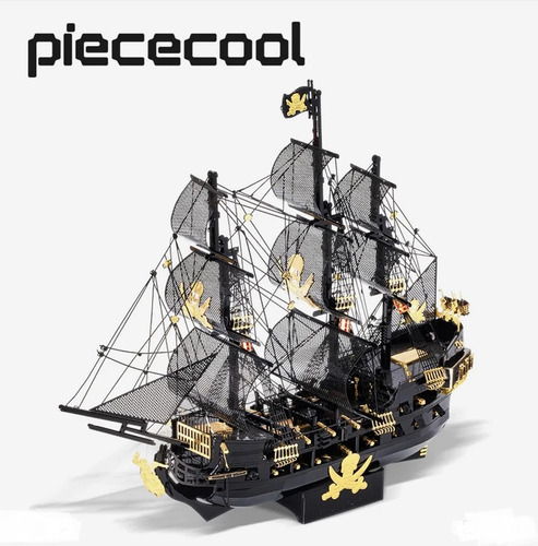 Puzzle metálico 3D oficial de The Black Pearl