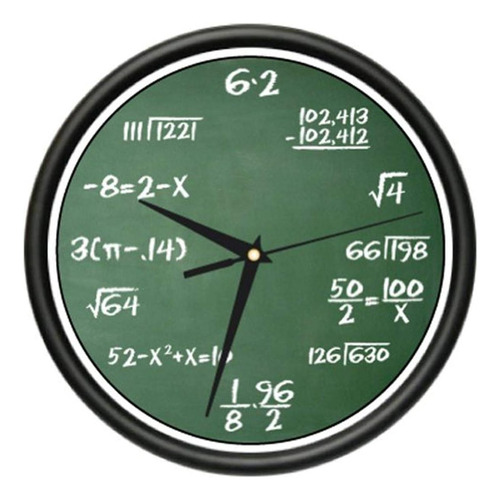 Matemáticas Reloj Mathematics Maestro Classroom Regalo
