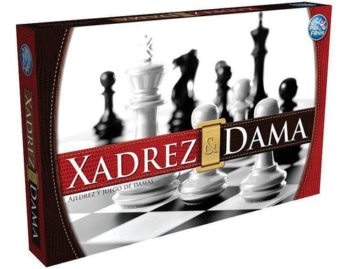 Jogo De Tabuleiro Xadrez E Dama Estratégia Em Dose Dupla