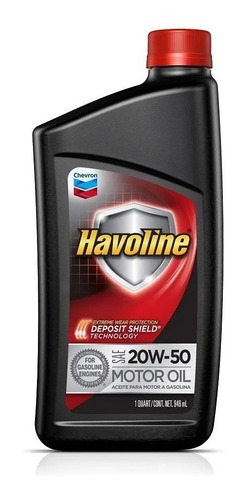 Aceite Motor Nafta Havoline 20w50 Lubricante Americano 1 Lt