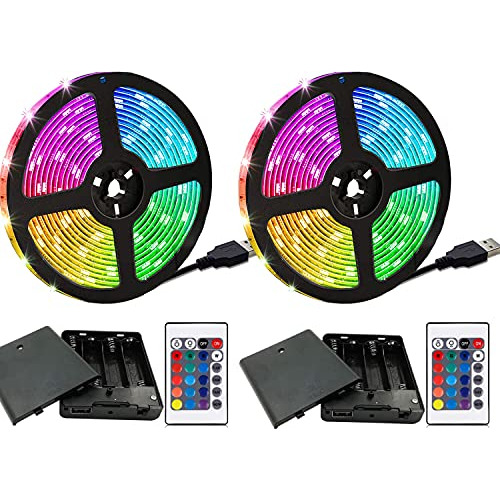 Battery Powered Led Strip Lights 20ft, Battery Operated...