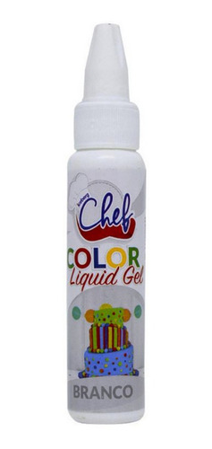 Corante Color Liquid Gel Branco 25g - Iceberg Chef