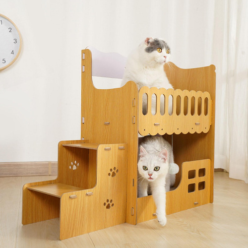 Cat Scratcher Cat Villa Sleep, Play And Lounge Decoración
