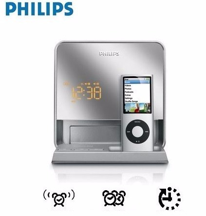Radio Philips Dc190 Com Despertador Horas E Relógio iPad
