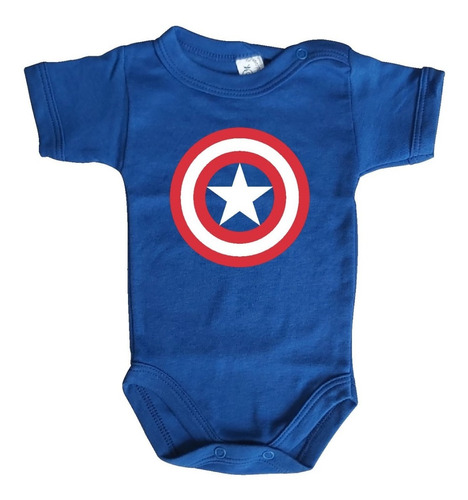 Ropa Body Para Bebé Avengers Capitan América 