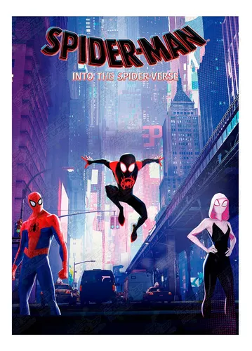 Póster Película Animada Spiderman Into The Spiderverse