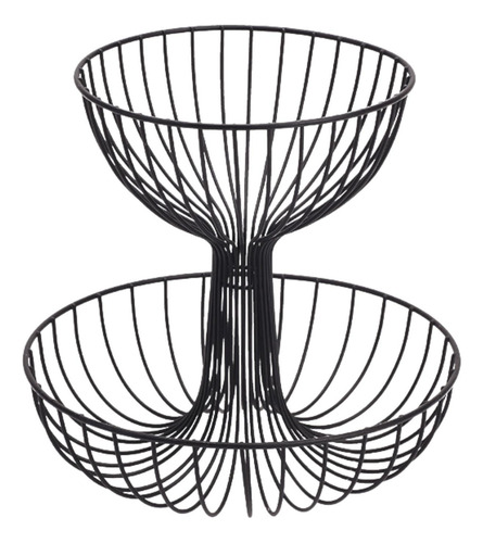Soporte De Metal Para De 2 Niveles, Soporte Para Frutas,