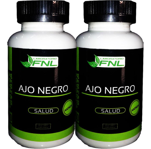 2 X Ajo Negro Black Garlic Antioxidante 120 Capsulas 2 Meses