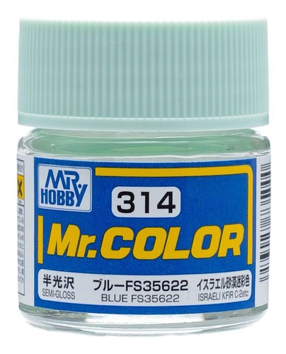 Mr Pintura Color Azul Semi-brillo Avion Ml Botella Hobby Sr