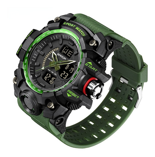 Reloj Sanda 3132, Reloj Militar Impermeable De 50 M