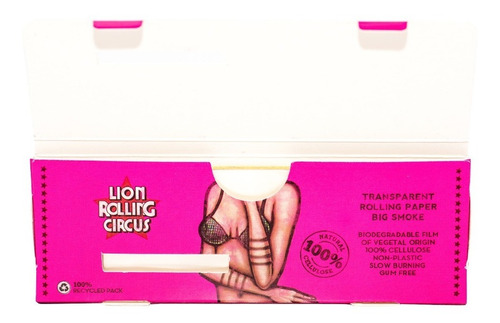Imagen 4 de 10 de Papel Para Armar Lion Rolling Circus Celulosa 110mm King Siz