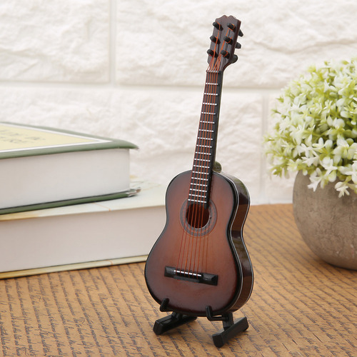 Adornos Musicales Con Pantalla De Madera En Miniatura, Model