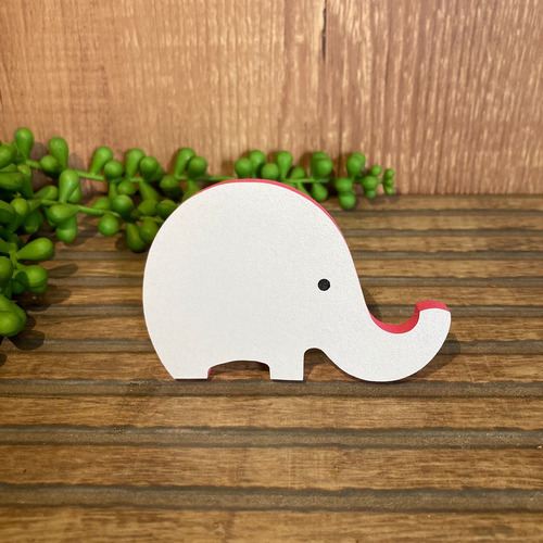 3 Ganchos Penduradores De Parede De Elefante Em Mdf