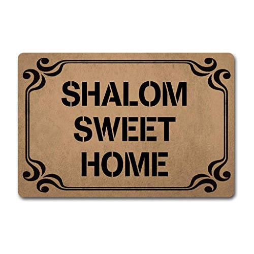 Tapete De Entrada Zqh Indoordoor Mats Shalom Sweet Home...