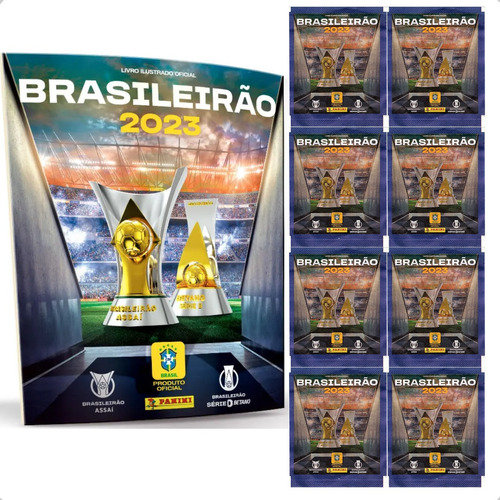 Álbum Brasileirão 2023 Completo Para Colar Capa Mole Oficial