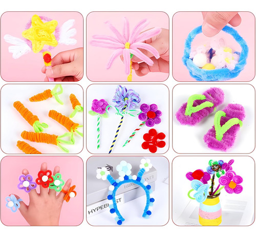 100 Limpiapipas Multicolores, Limpiapipas Para Manualidades,