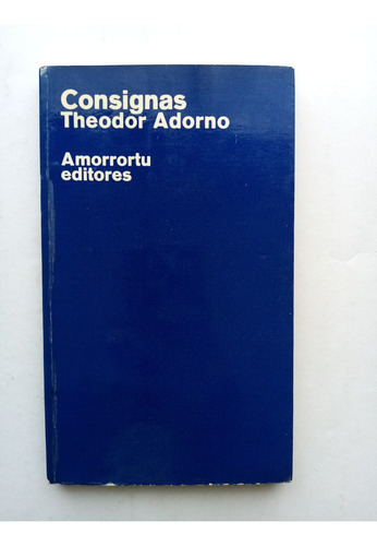 Consignas Por Theodor Adorno 