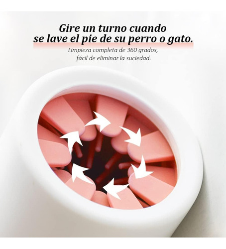 Limpiador De Patas Para Perro De Silicona Rosa Carno (s)