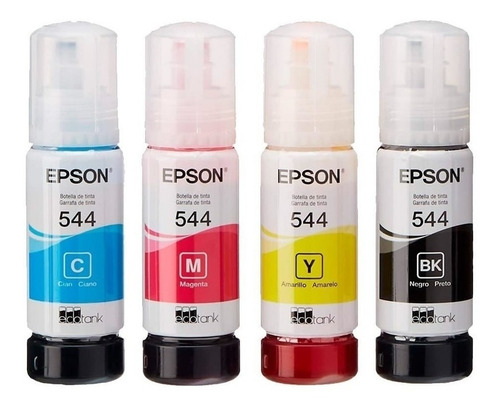 Imagen 1 de 3 de Tinta Epson T544 (pack De 4 Botellas) Original