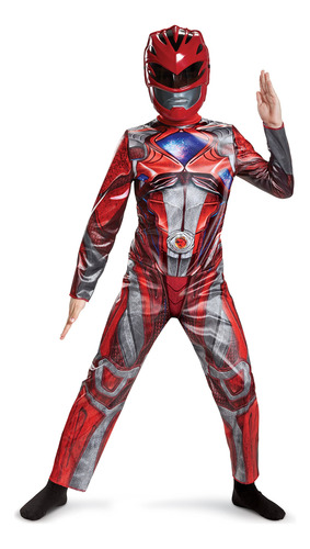 Red Power Rangers Costume For Kids. Official Licensed P...