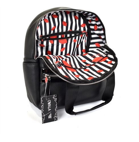 Mochila Mujer Cuero Sintetico Las Oreiro Original Boca Dama