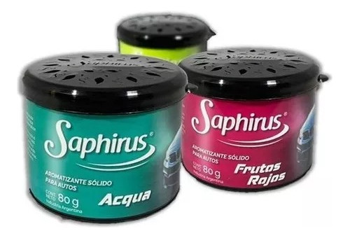 3 Latitas Aromatizante Para Autos Saphirus Fragancias Varias