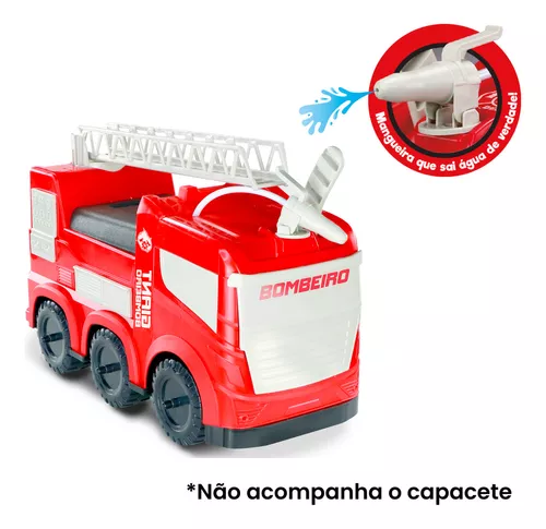 Caminhao Bombeiro Gigante Brinquedo Infantil Lança Agua