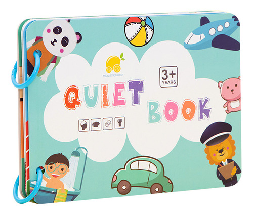 Libro Montessori Silencioso Para Niños, 1 Unidad