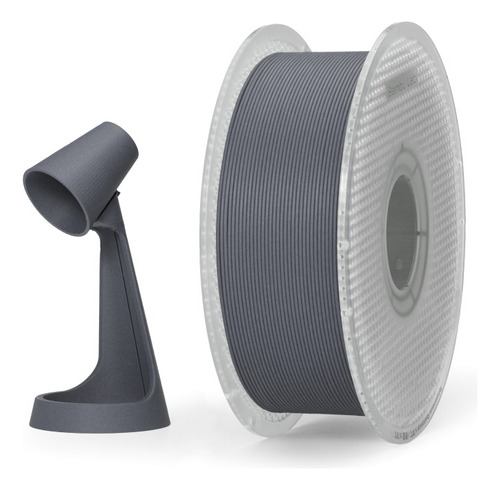 Filamento Bambu Lab Pla Con Fibra De Carbono Colores Color Gris Oscuro