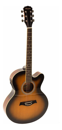 Guitarra Electroacústica Memphis A13ce - Sunburst Orientación de la mano Diestro