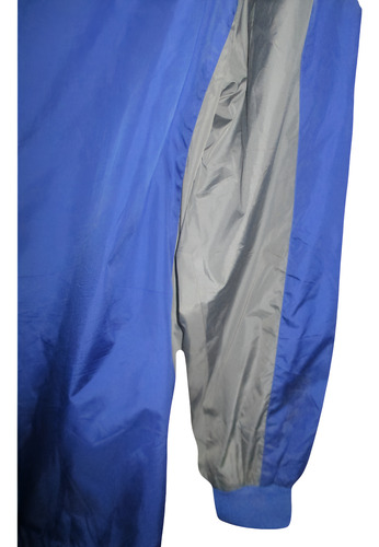 Chamarra Azul/gris Ligera Rompevientos Hombre Talla 2x N F L