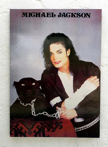 Cuadro Foto  Poster Michael Jackson 74x52 Mdf Impecable Oka  (Reacondicionado)