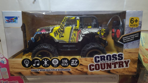 Jeep R/c Escala 1:16 7 Funciones Ruedas Patonas Srj