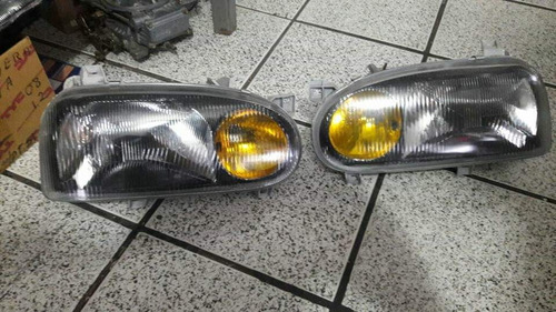 Par De Faros Para Golf Gti A3 Parábola Amarilla