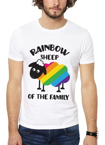 Polera Rainbow Sheep Of The Family Lgbt Gay Blanca Get Out