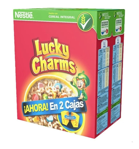 Imagen 1 de 2 de Cereal Lucky Charms 2 Cajas De 652gr C/u (1.304 Kg)