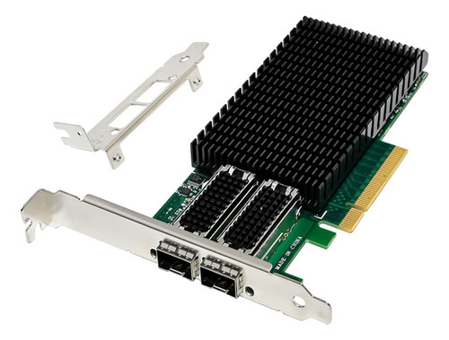 Tarjeta De Red De Fibra Óptica Pcie X8 X-4 De Doble Puerto 2