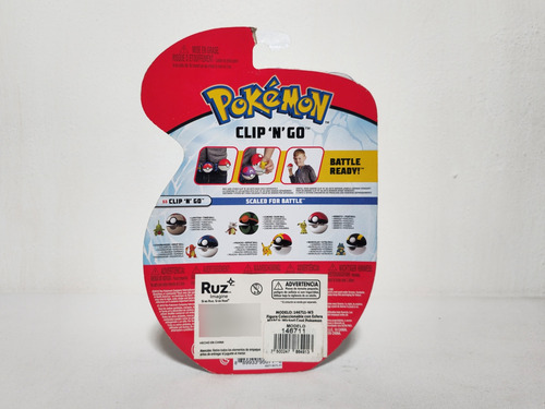 Larvitar Pokemon Timer Ball Clip N Go Pokemon (Usado)
