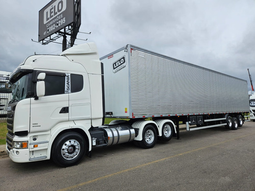 Scania R440 6x2 Highline Ano 18 Aut Top + Baú 30 Plt 0km