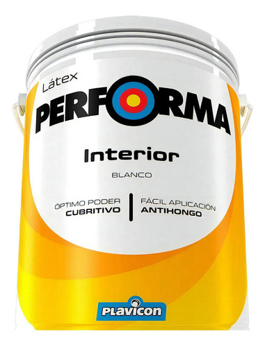 Latex Interiores Mate Plavicon Performa 4 Litros Mm