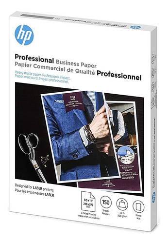 Hp Papel De Negocios Profesional, Mate, 8.5 X 11 Pulgadas, .